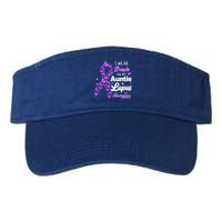 I Wear Purple For My Auntie Lupus Awareness Cool Gift Valucap Bio-Washed Visor