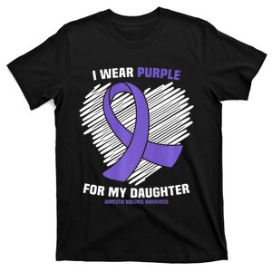 I Wear Purple For My Daughter Domestic Violence Awareness T-Shirt