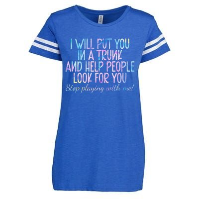 I Will Put You In A Trunk And Help People Look Enza Ladies Jersey Football T-Shirt