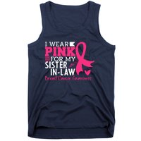 I Wear Pink For My Sister In Law Breast Cancer Awareness Tank Top