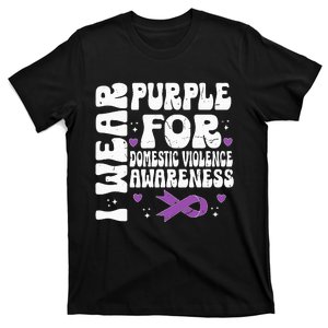 I Wear Purple Domestic Violence Awareness T-Shirt