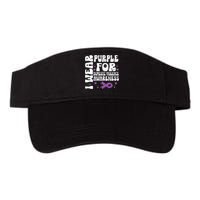 I Wear Purple Domestic Violence Awareness Valucap Bio-Washed Visor