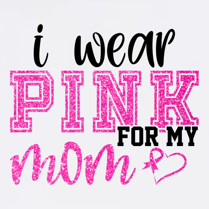 I Wear Pink For My Mom Breast Cancer Awareness Cooling Performance Crew T-Shirt