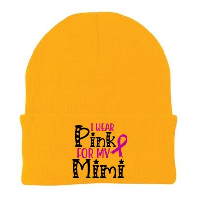 I Wear Pink For My Mimi Breast Cancer Awareness Knit Cap Winter Beanie