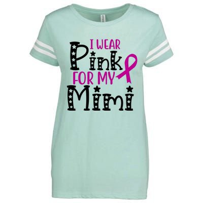 I Wear Pink For My Mimi Breast Cancer Awareness Enza Ladies Jersey Football T-Shirt