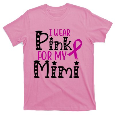 I Wear Pink For My Mimi Breast Cancer Awareness T-Shirt