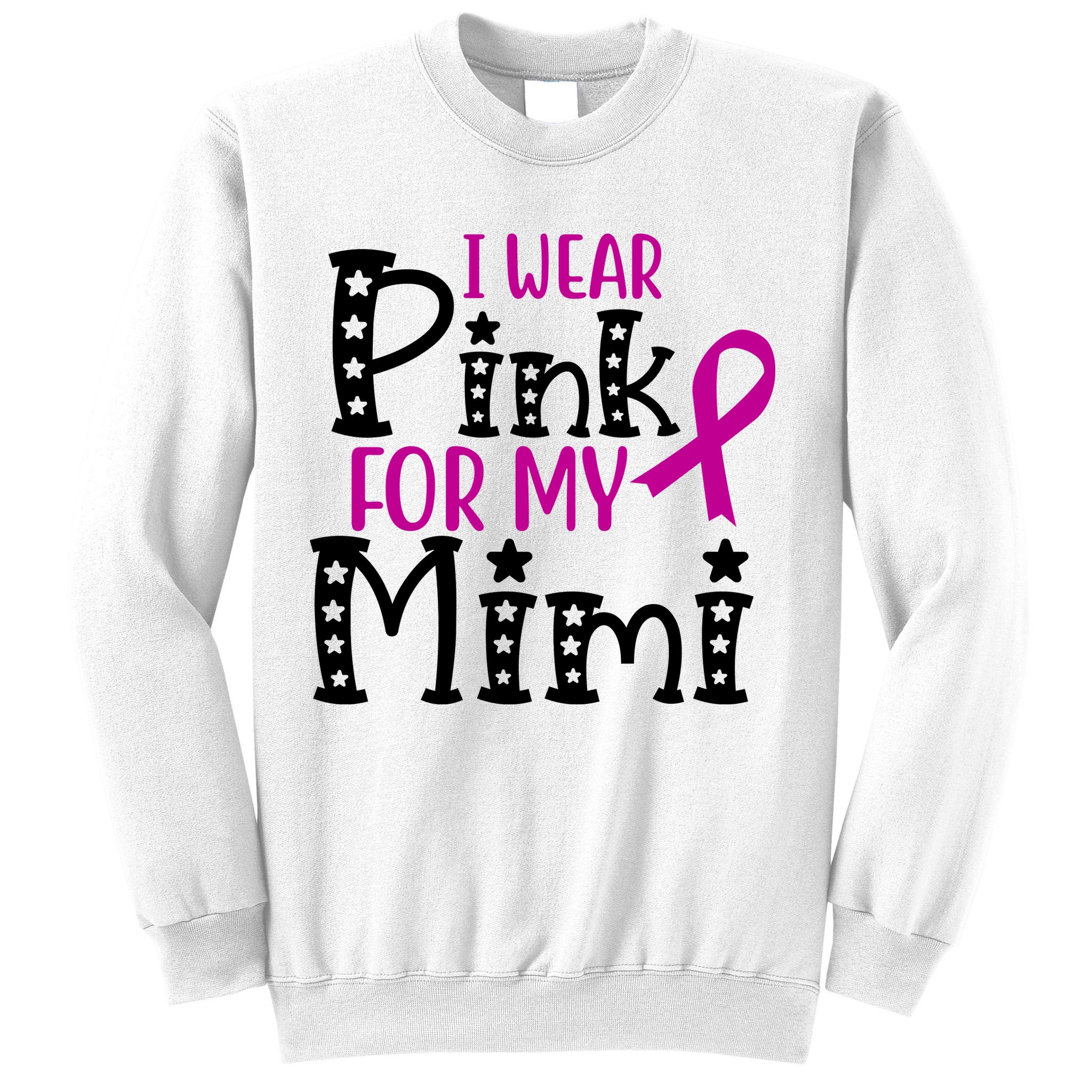 I Wear Pink For My Mimi Breast Cancer Awareness Sweatshirt
