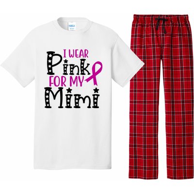 I Wear Pink For My Mimi Breast Cancer Awareness Pajama Set