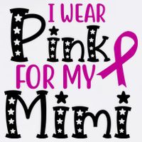 I Wear Pink For My Mimi Breast Cancer Awareness Baby Bodysuit