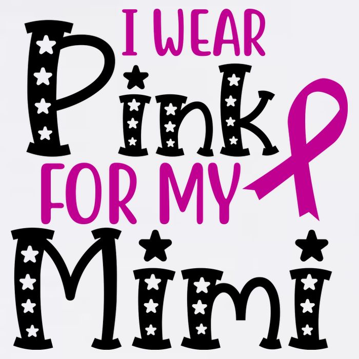 I Wear Pink For My Mimi Breast Cancer Awareness Baby Bodysuit