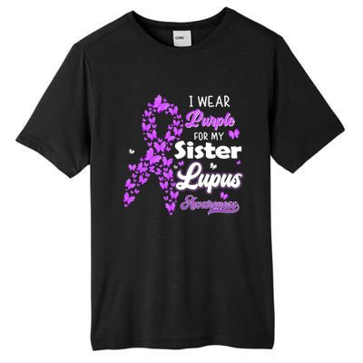 I Wear Purple For My Sister Lupus Awareness Great Gift Tall Fusion ChromaSoft Performance T-Shirt