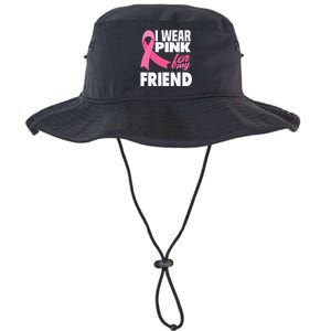 I Wear Pink For My Friend Breast Cancer Awareness Legacy Cool Fit Booney Bucket Hat