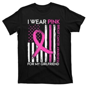 I Wear Pink For My Girlfriend Breast Cancer Awareness Month T-Shirt