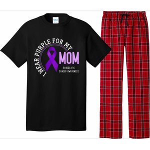 I Wear Purple For My Mom Pancreatic Cancer Awareness Pajama Set