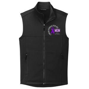 I Wear Purple For My Mom Pancreatic Cancer Awareness Collective Smooth Fleece Vest