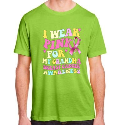 I Wear Pink For My Grandma Breast Cancer Awareness Ribbon Adult ChromaSoft Performance T-Shirt