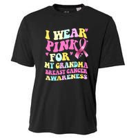 I Wear Pink For My Grandma Breast Cancer Awareness Ribbon Cooling Performance Crew T-Shirt