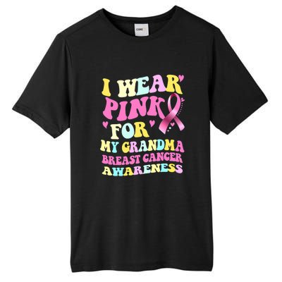 I Wear Pink For My Grandma Breast Cancer Awareness Ribbon Tall Fusion ChromaSoft Performance T-Shirt