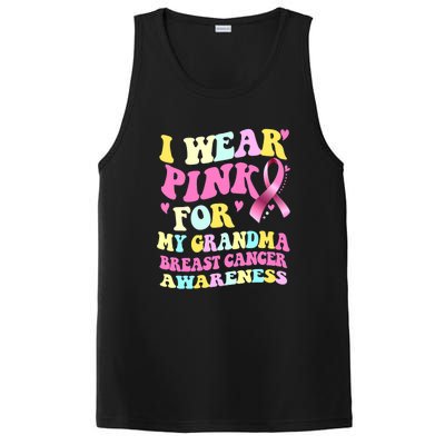 I Wear Pink For My Grandma Breast Cancer Awareness Ribbon PosiCharge Competitor Tank