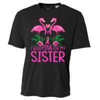 I Wear Pink For My Sister Breast Cancer Awareness Flamingo Cooling Performance Crew T-Shirt