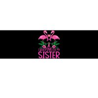 I Wear Pink For My Sister Breast Cancer Awareness Flamingo Bumper Sticker