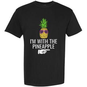 Im With Pineapple Funny Pineapple Halloween Costume Garment-Dyed Heavyweight T-Shirt