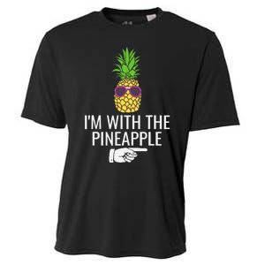 Im With Pineapple Funny Pineapple Halloween Costume Cooling Performance Crew T-Shirt