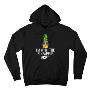 Im With Pineapple Funny Pineapple Halloween Costume Hoodie