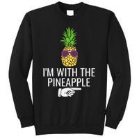 Im With Pineapple Funny Pineapple Halloween Costume Sweatshirt