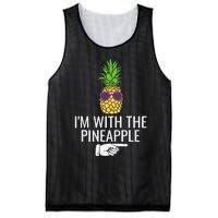 Im With Pineapple Funny Pineapple Halloween Costume Mesh Reversible Basketball Jersey Tank