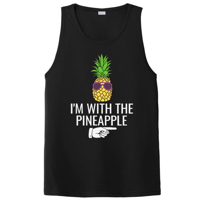 Im With Pineapple Funny Pineapple Halloween Costume PosiCharge Competitor Tank