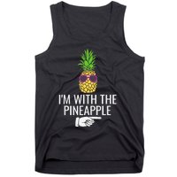 Im With Pineapple Funny Pineapple Halloween Costume Tank Top