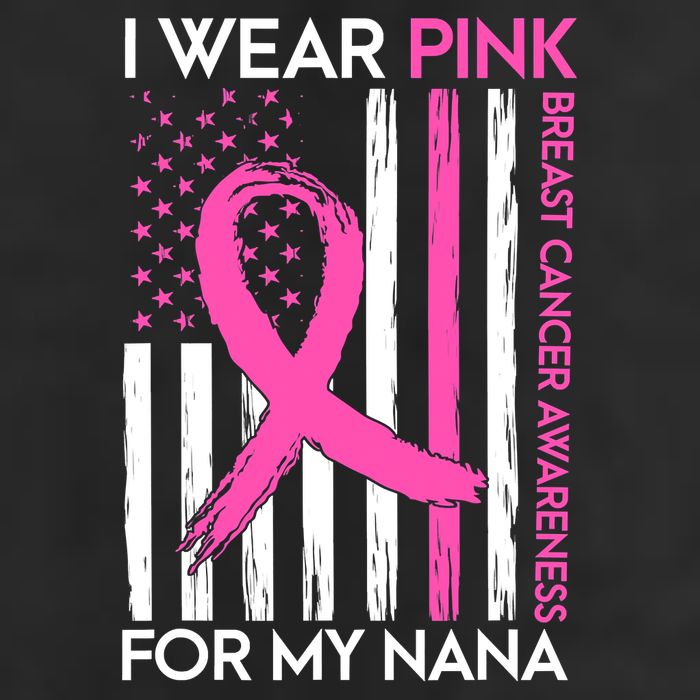 I Wear Pink For My Nana Grandma Breast Cancer Awareness Beanie