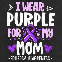 I Wear Purple For My Mom Mother Epilepsy Awareness Month Hat