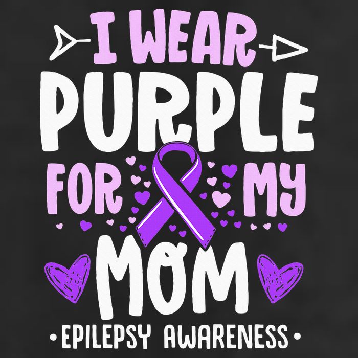 I Wear Purple For My Mom Mother Epilepsy Awareness Month Hat