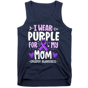 I Wear Purple For My Mom Mother Epilepsy Awareness Month Tank Top