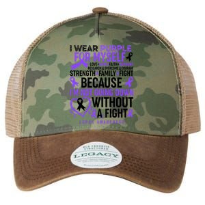 I Wear Purple For Myself Lupus Awareness Legacy Tie Dye Trucker Hat