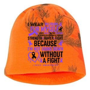 I Wear Purple For Myself Lupus Awareness Kati - Camo Knit Beanie