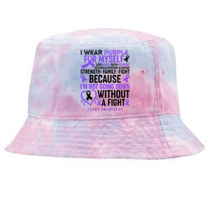 I Wear Purple For Myself Lupus Awareness Tie-Dyed Bucket Hat