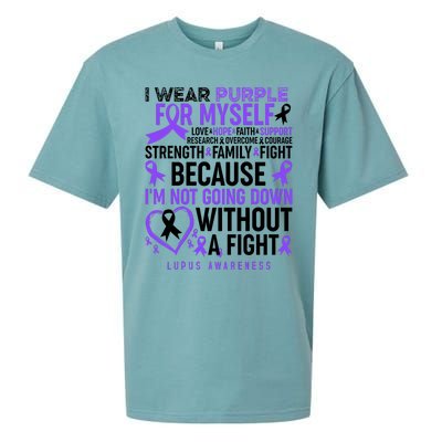 I Wear Purple For Myself Lupus Awareness Sueded Cloud Jersey T-Shirt