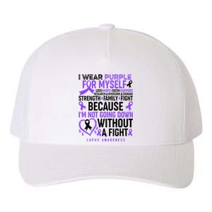 I Wear Purple For Myself Lupus Awareness Yupoong Adult 5-Panel Trucker Hat