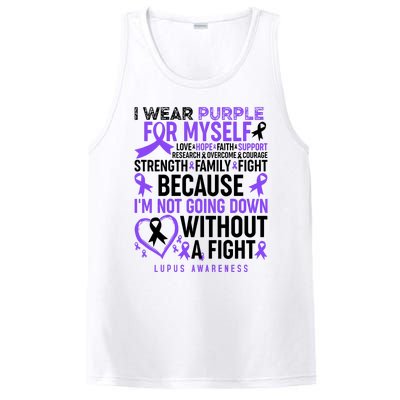 I Wear Purple For Myself Lupus Awareness PosiCharge Competitor Tank