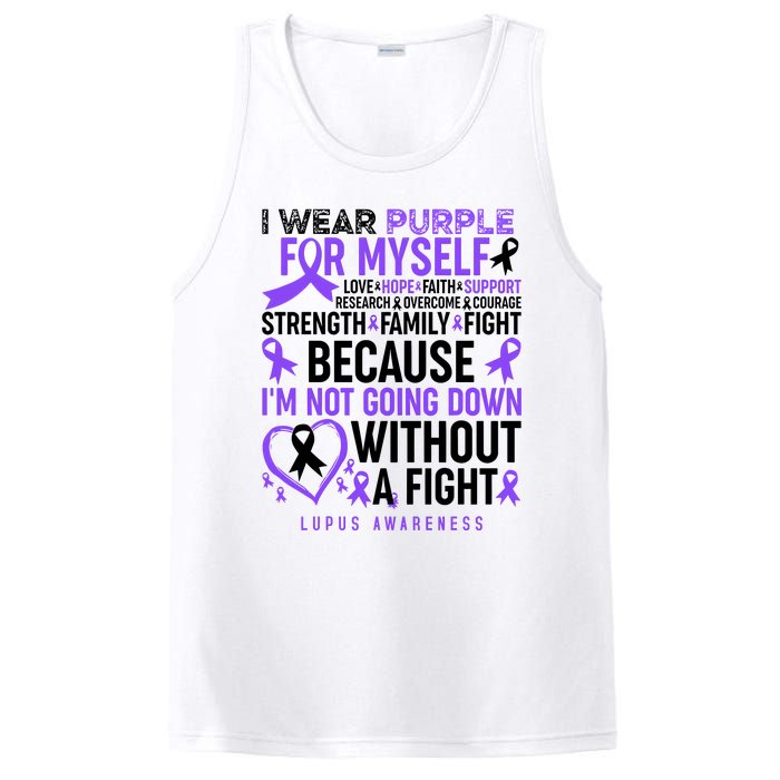 I Wear Purple For Myself Lupus Awareness PosiCharge Competitor Tank