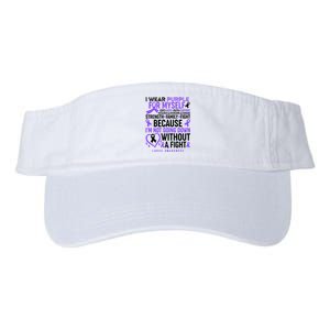 I Wear Purple For Myself Lupus Awareness Valucap Bio-Washed Visor