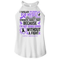 I Wear Purple For Myself Lupus Awareness Women's Perfect Tri Rocker Tank