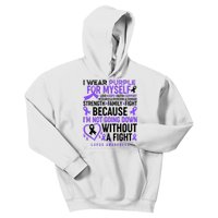 I Wear Purple For Myself Lupus Awareness Kids Hoodie