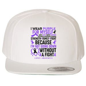 I Wear Purple For Myself Lupus Awareness Wool Snapback Cap