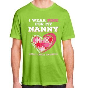 I Wear Pink For My Nanny Grandma Breast Cancer Support Cool Gift Adult ChromaSoft Performance T-Shirt