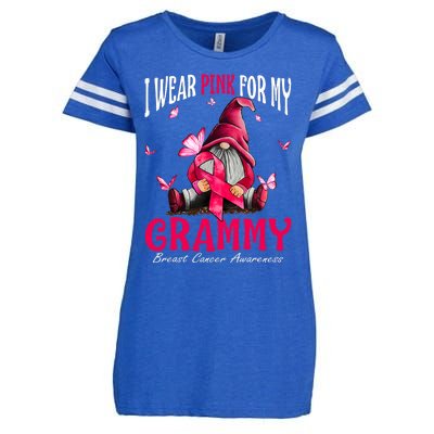 I Wear Pink For My Grammy Breast Cancer Awareness Gnomes Enza Ladies Jersey Football T-Shirt