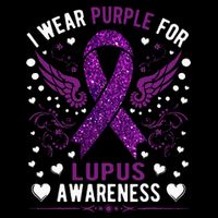 I Wear Purple For Lupus Awareness Impact Tech Backpack